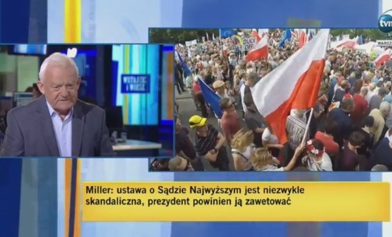 Miller: Prezydent powinien zawetować ustawę o Sądzie Najwyższym